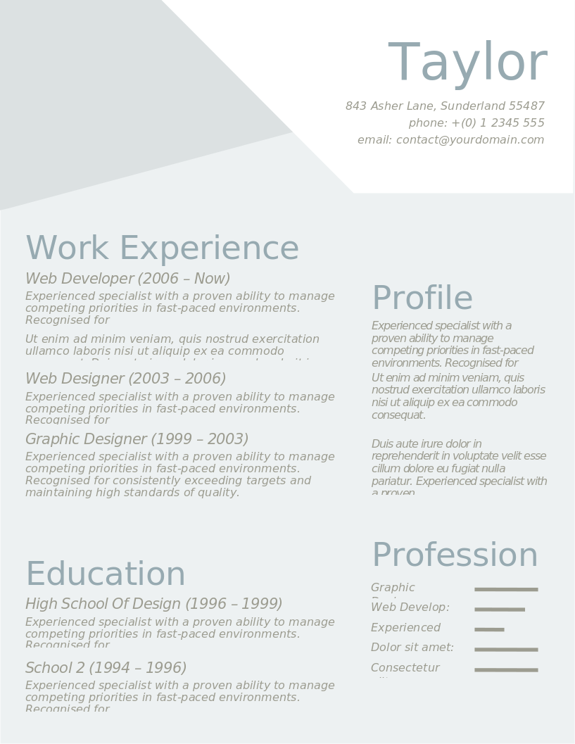 The Intelligent Applicant CV — Free CV Template | ApplicantGrid